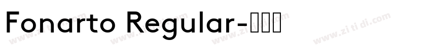 Fonarto Regular字体转换